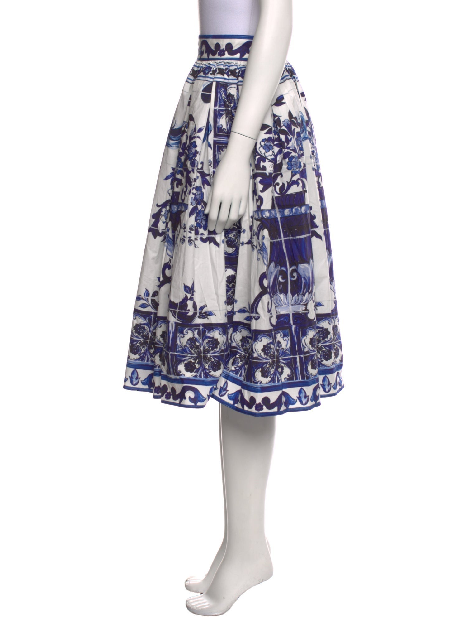 Dolce & Gabbana Printed Midi Length Skirt