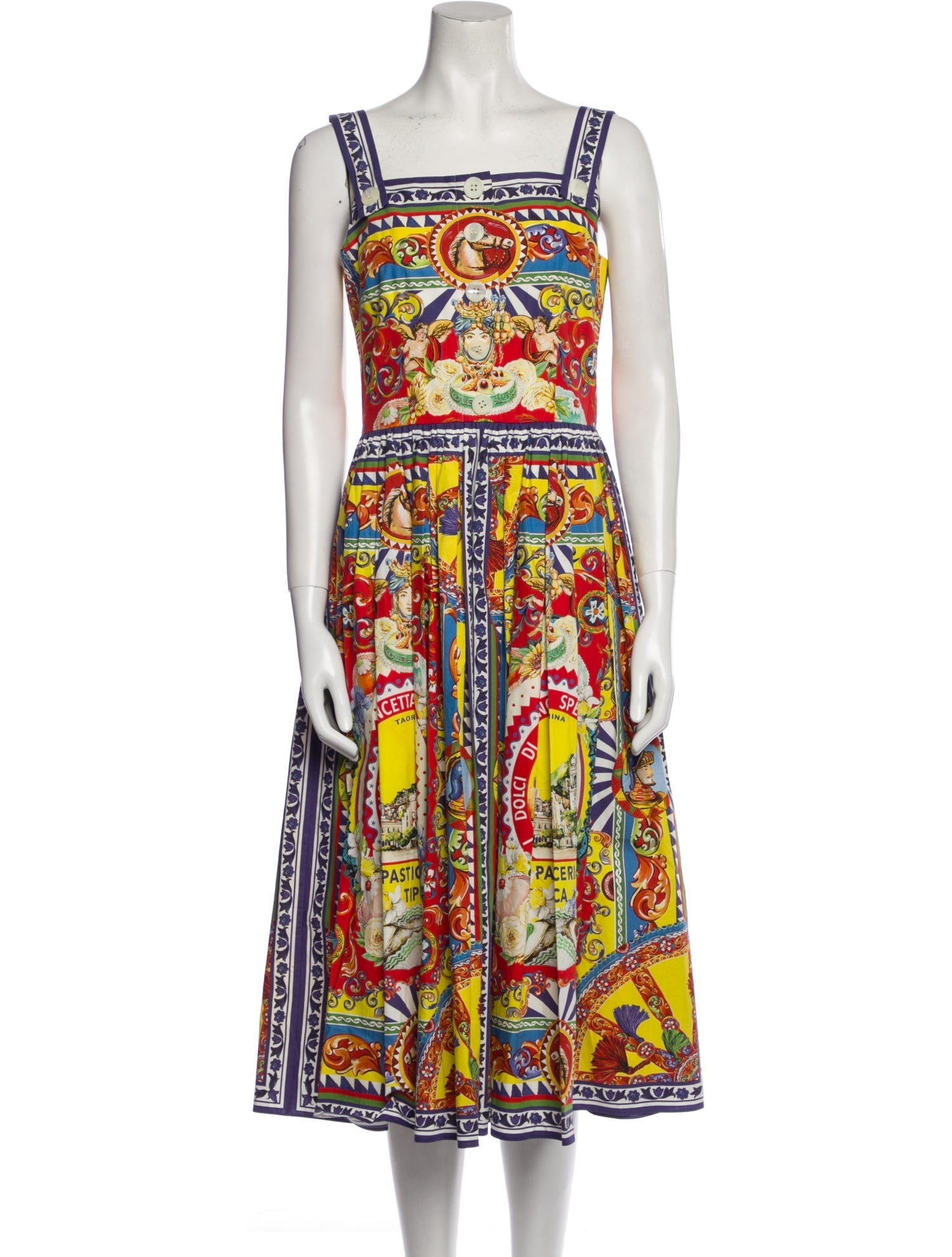 Dolce & Gabbana Printed Midi Length Dress