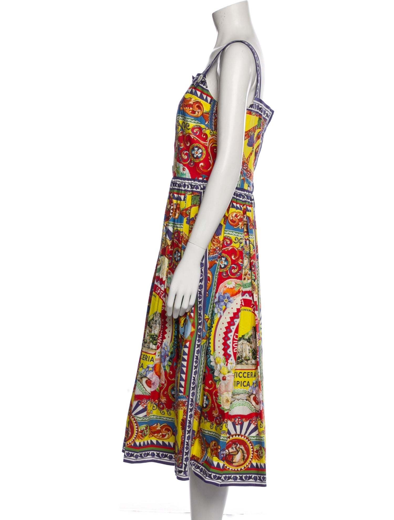 Dolce & Gabbana Printed Midi Length Dress
