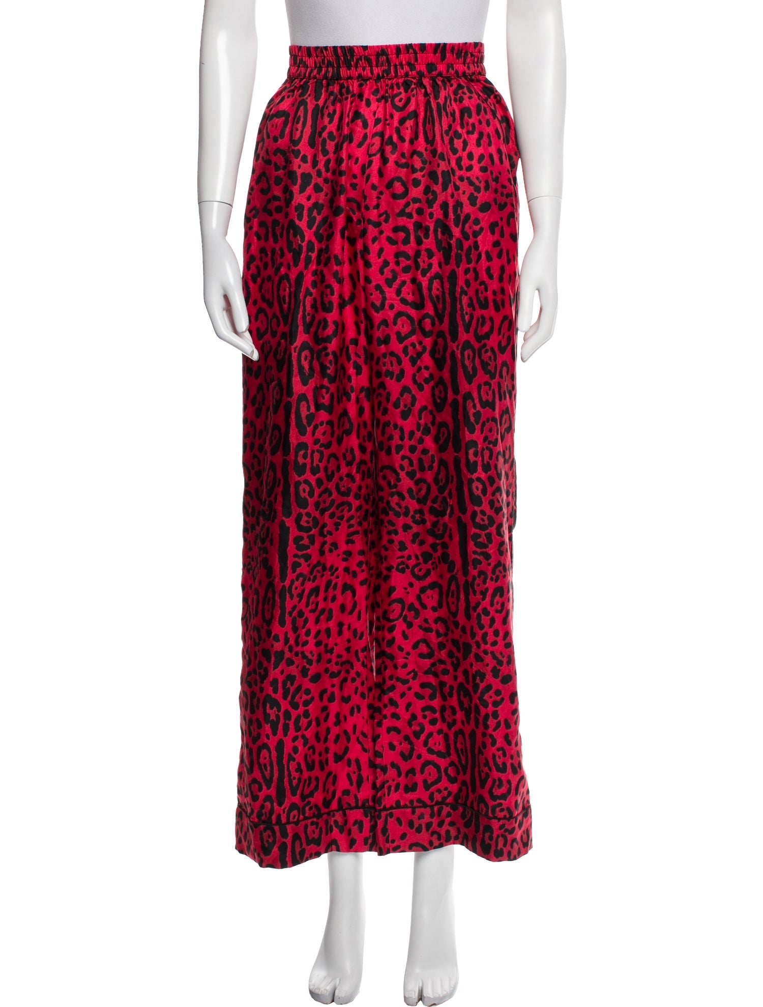 Dolce & Gabbana Silk Animal Print Pajamas