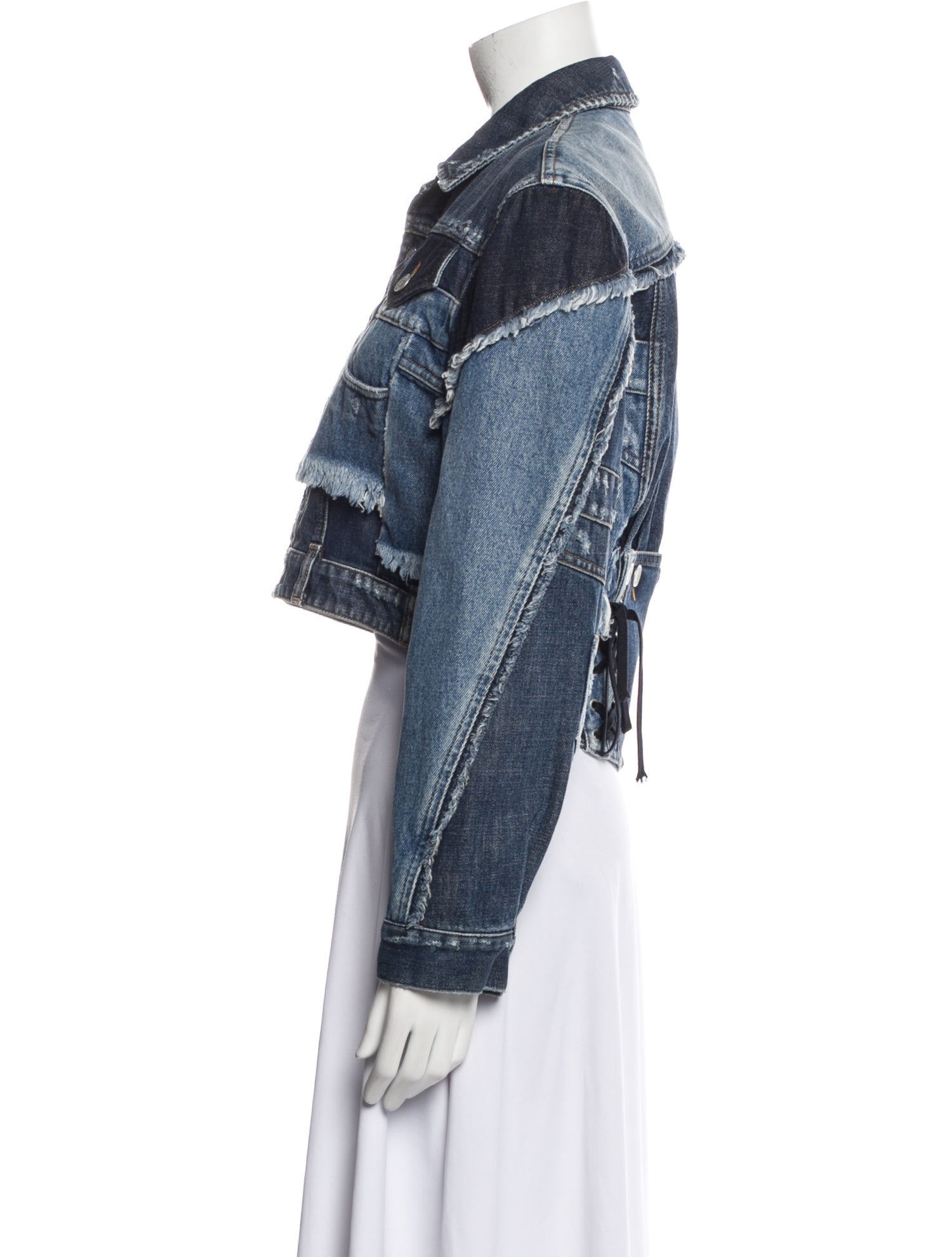 Dolce & Gabbana Colorblock Pattern Denim Jacket w/ Tags