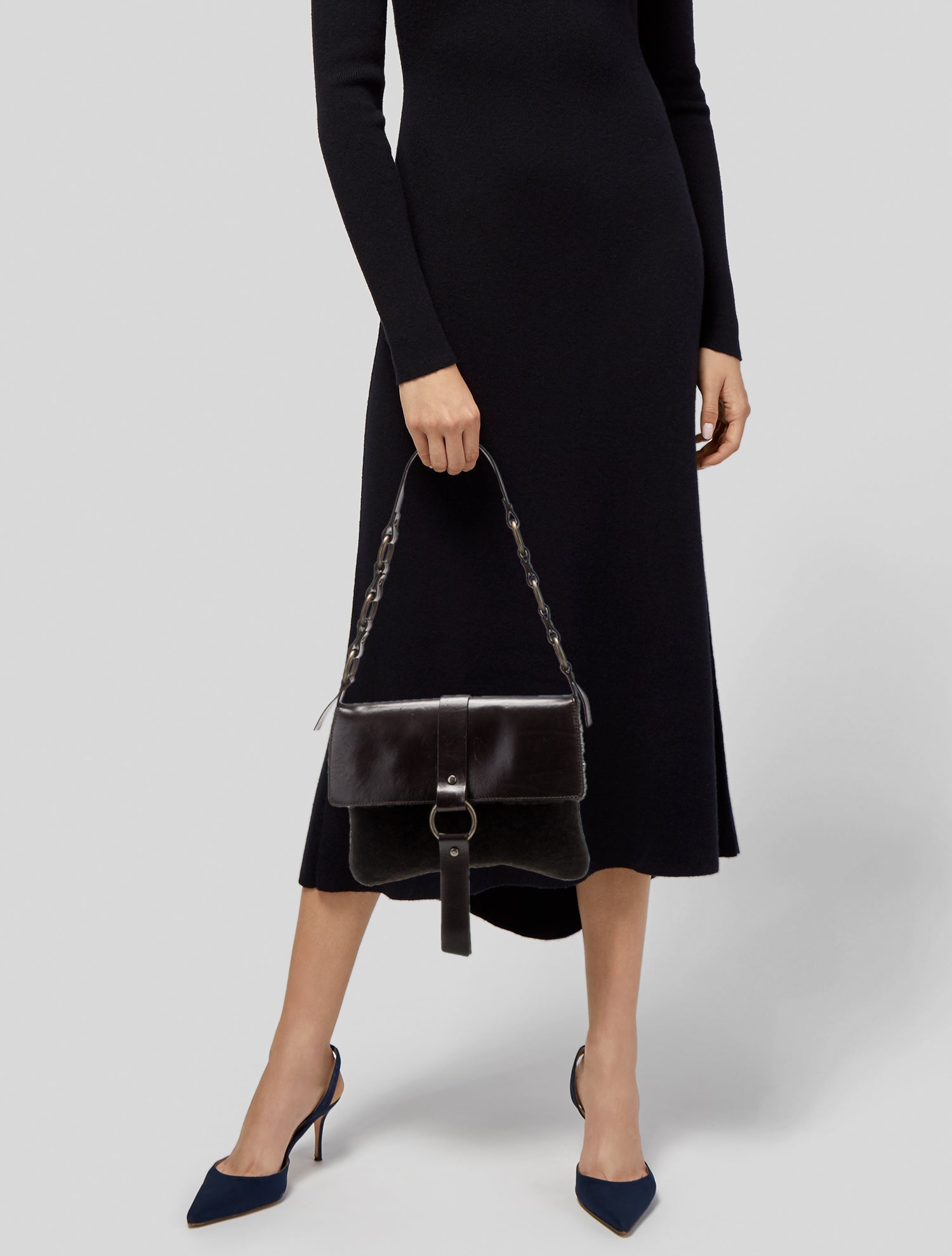 Dolce & Gabbana Faux Fur Shoulder Bag