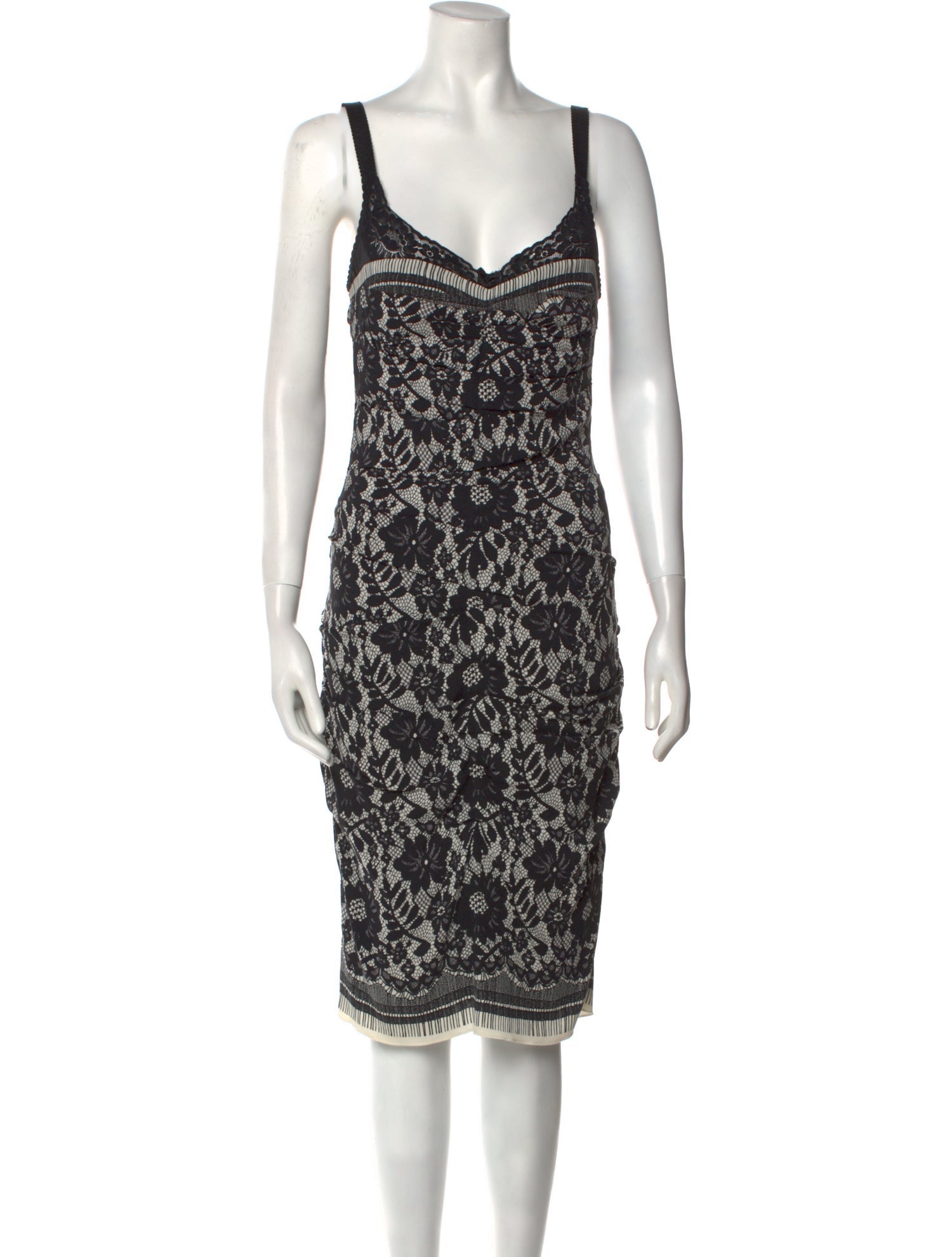 Dolce & Gabbana Silk Midi Length Dress