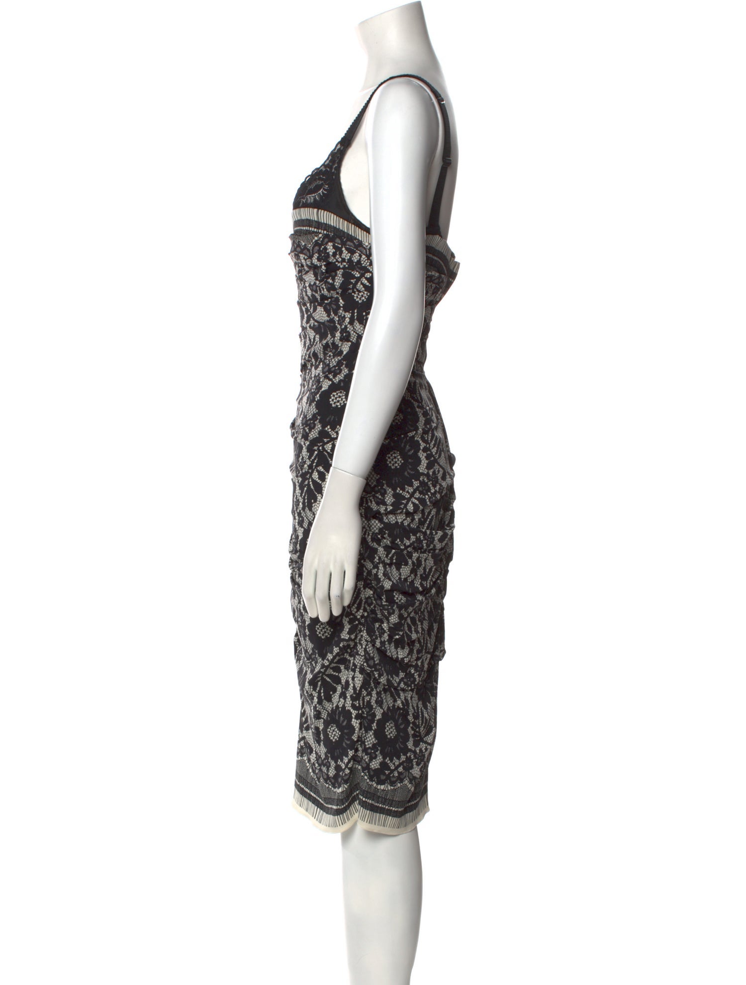 Dolce & Gabbana Silk Midi Length Dress