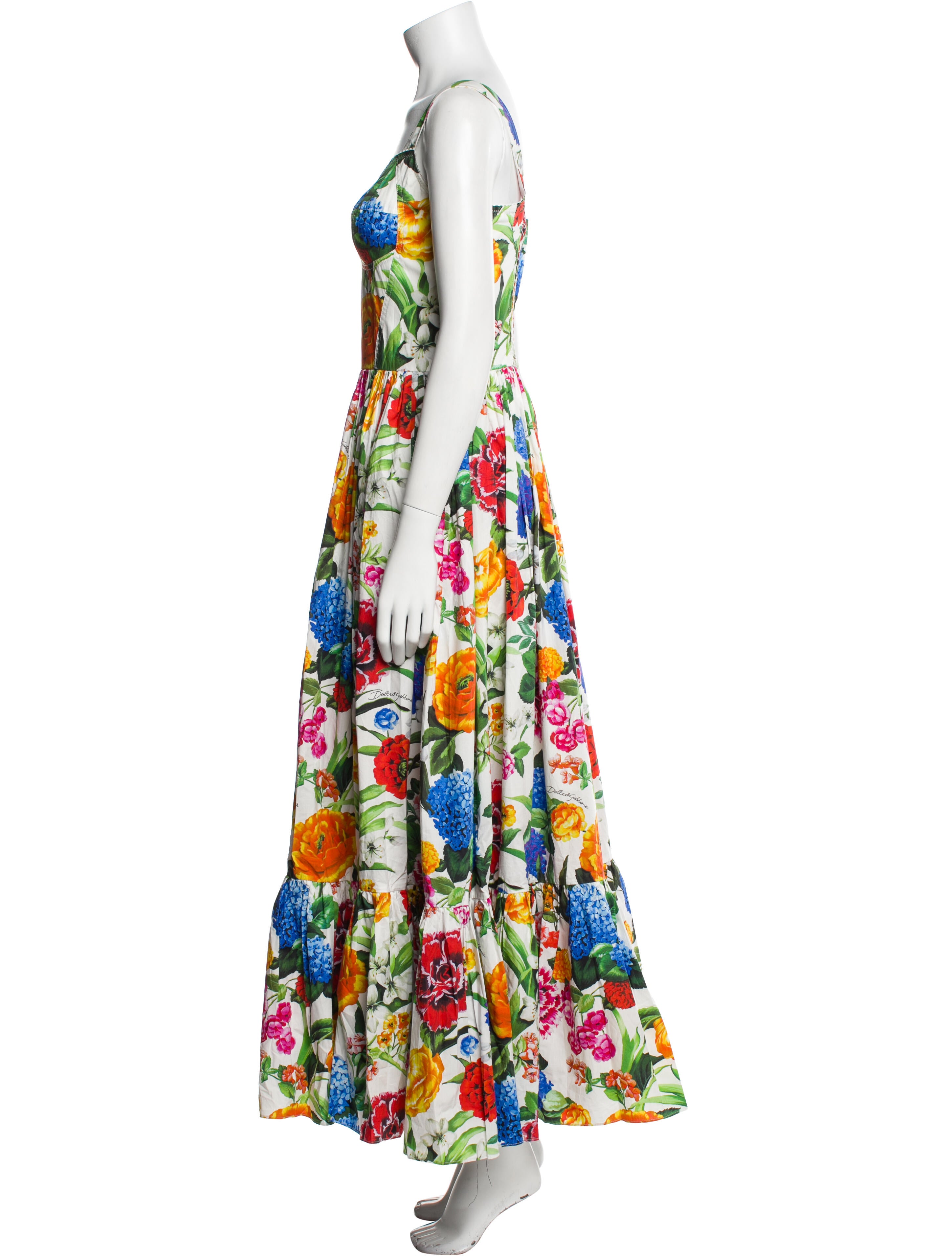 Dolce & Gabbana Floral Print Long Dress
