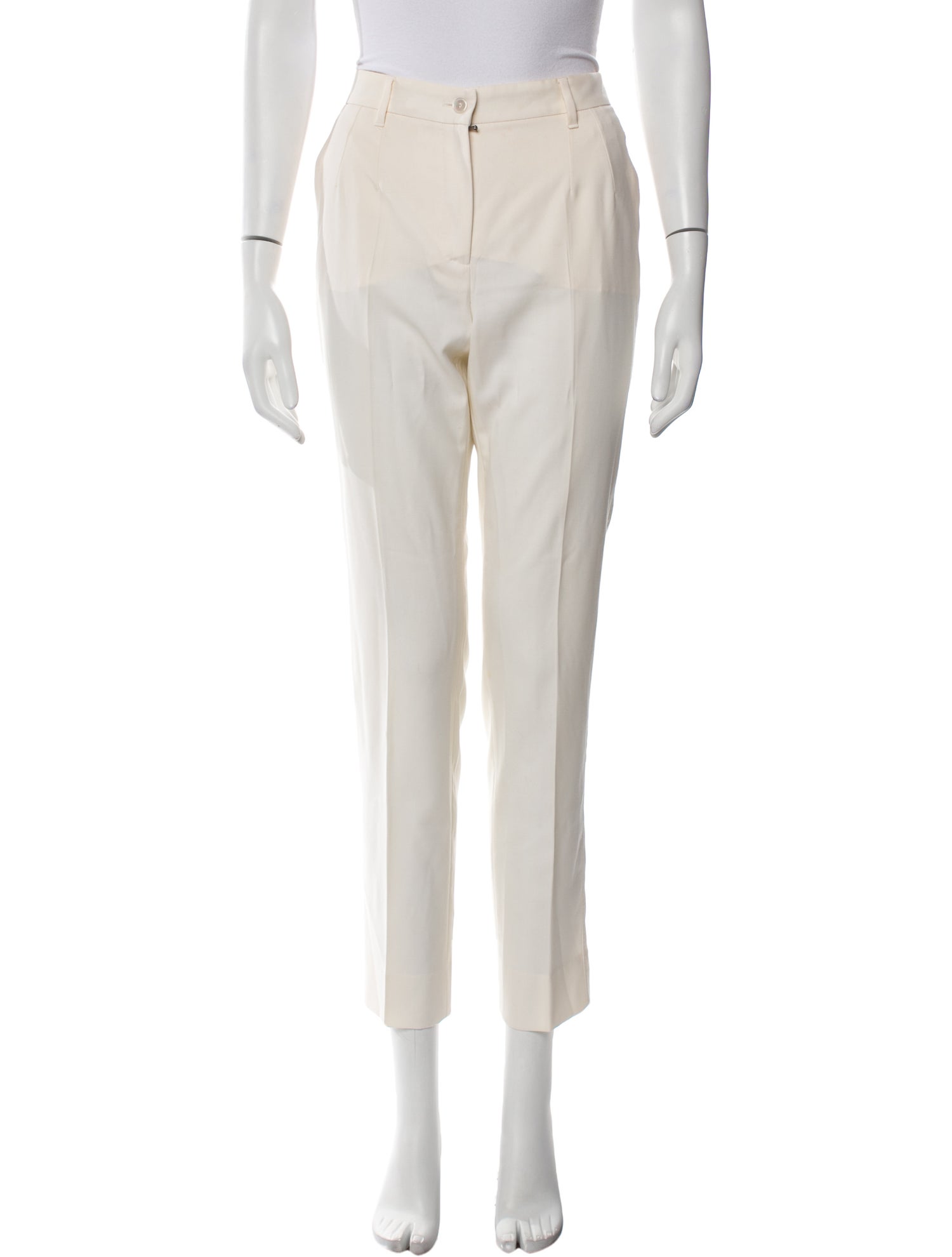 Dolce & Gabbana Virgin Wool Skinny Leg Pants