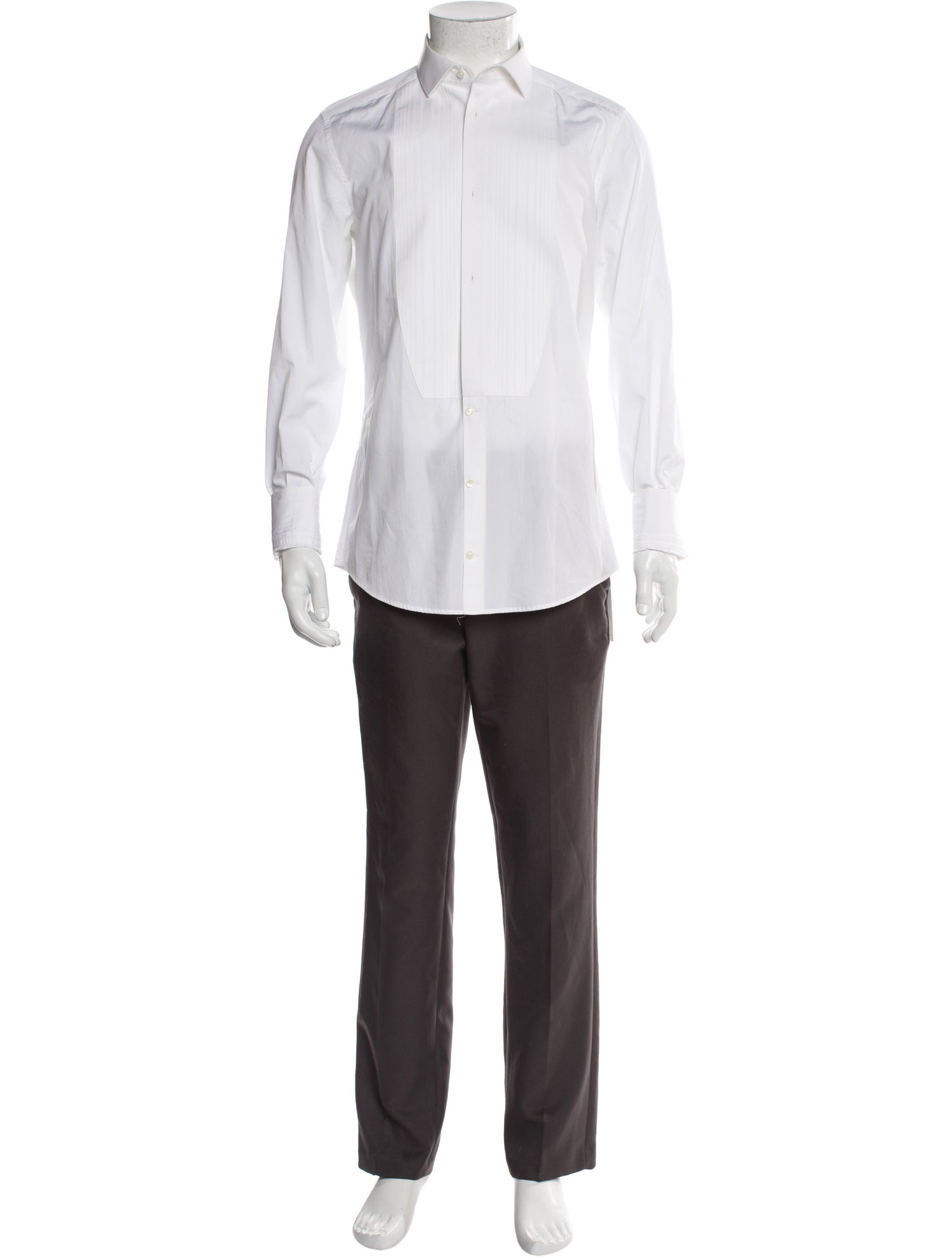 Dolce & Gabbana Long Sleeve Tuxedo Shirt