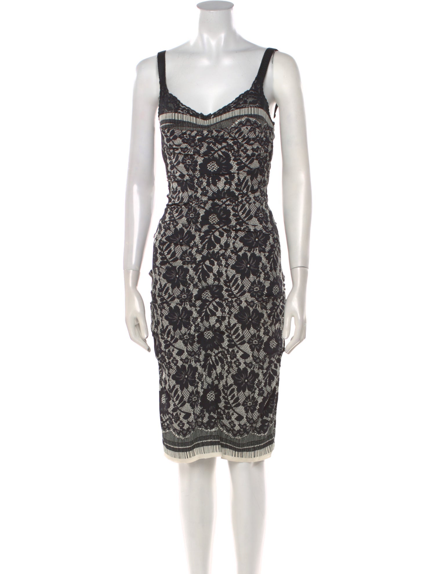 Dolce & Gabbana Silk Knee-Length Dress