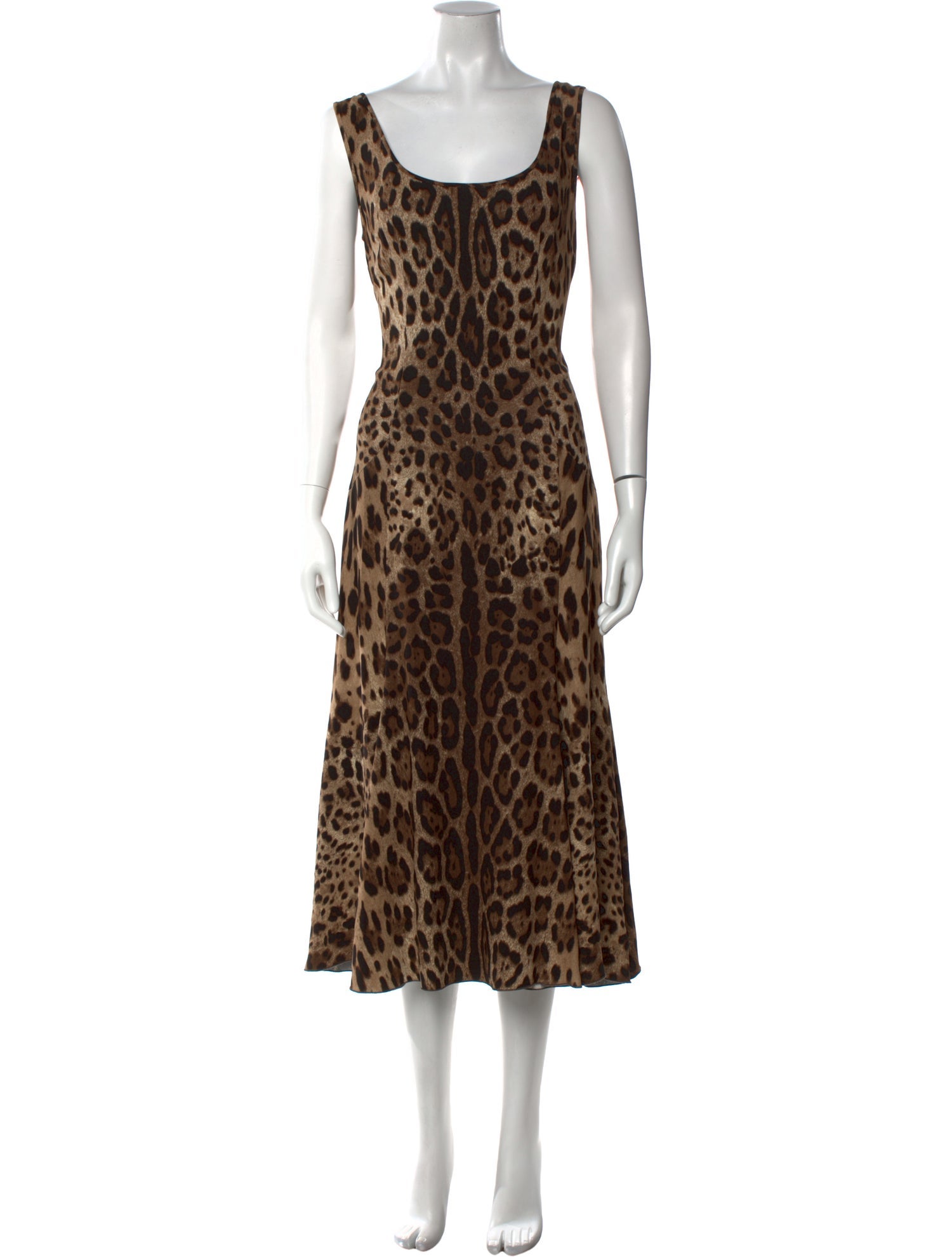 Dolce & Gabbana Animal Print Long Dress