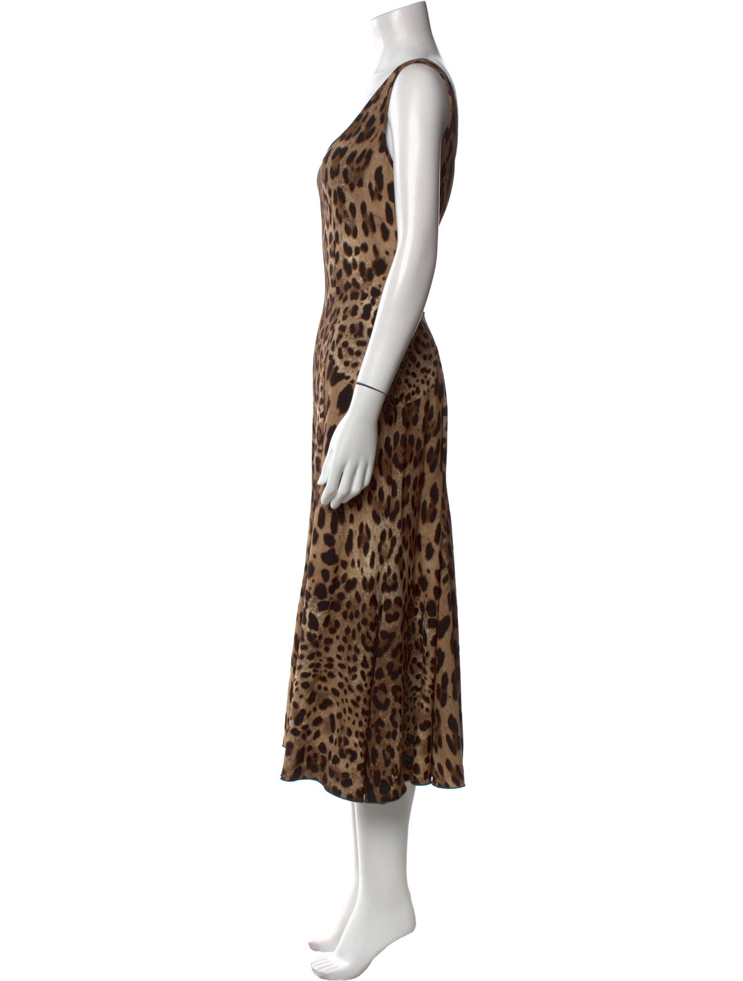 Dolce & Gabbana Animal Print Long Dress