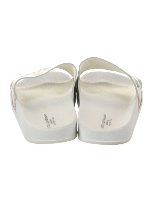 Dolce & Gabbana Rubber Floral Print Slides