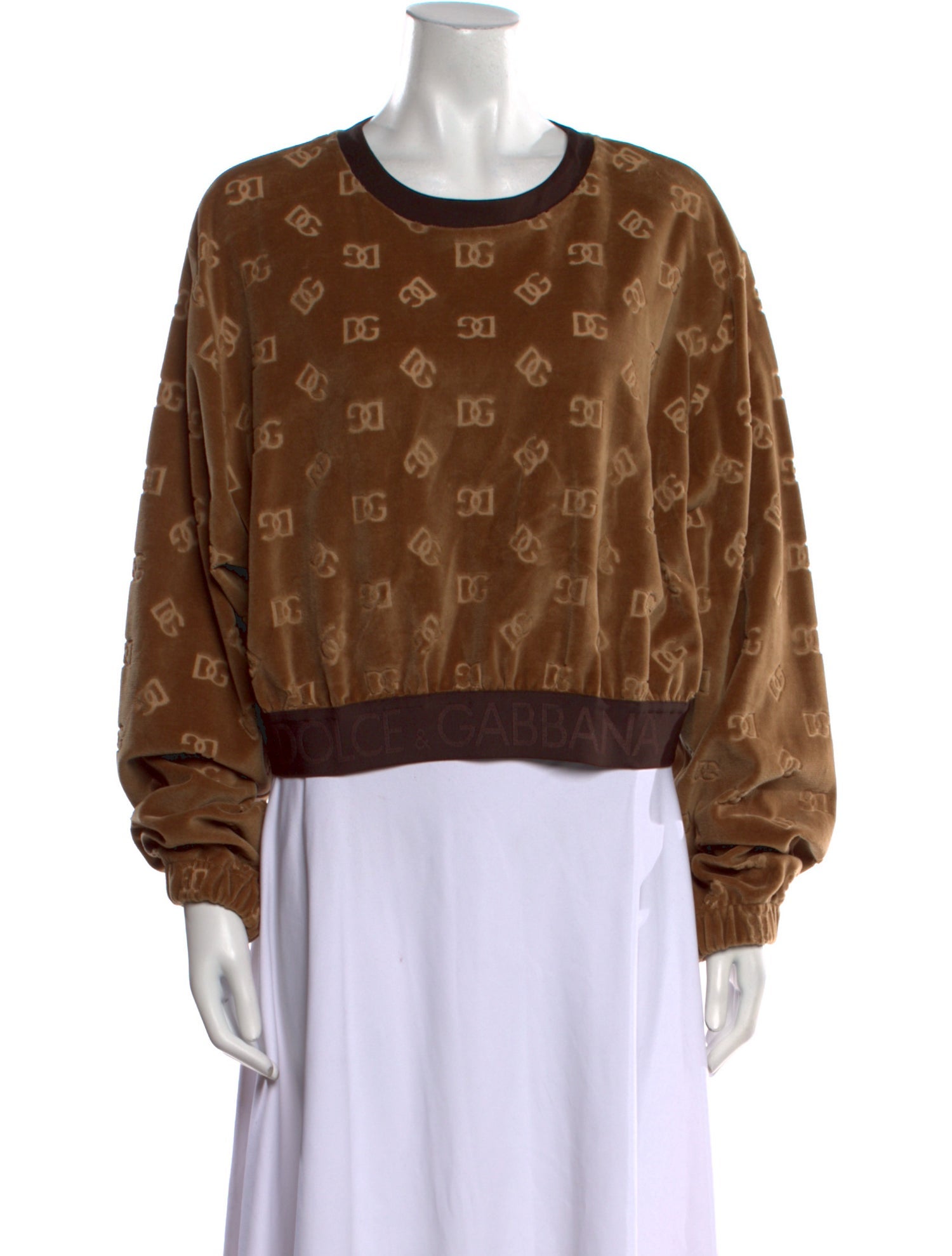 Dolce & Gabbana Printed Crew Neck Sweatshirt