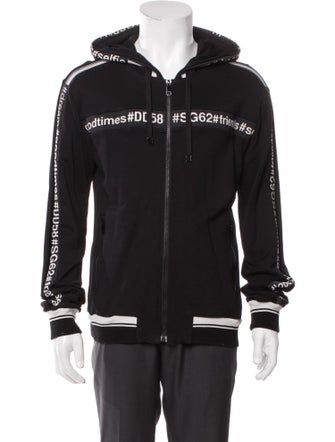 Dolce & Gabbana Graphic Print Crew Neck Hoodie