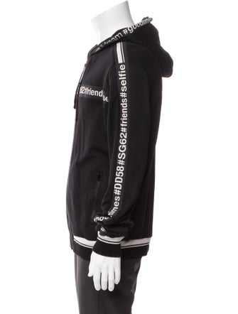 Dolce & Gabbana Graphic Print Crew Neck Hoodie