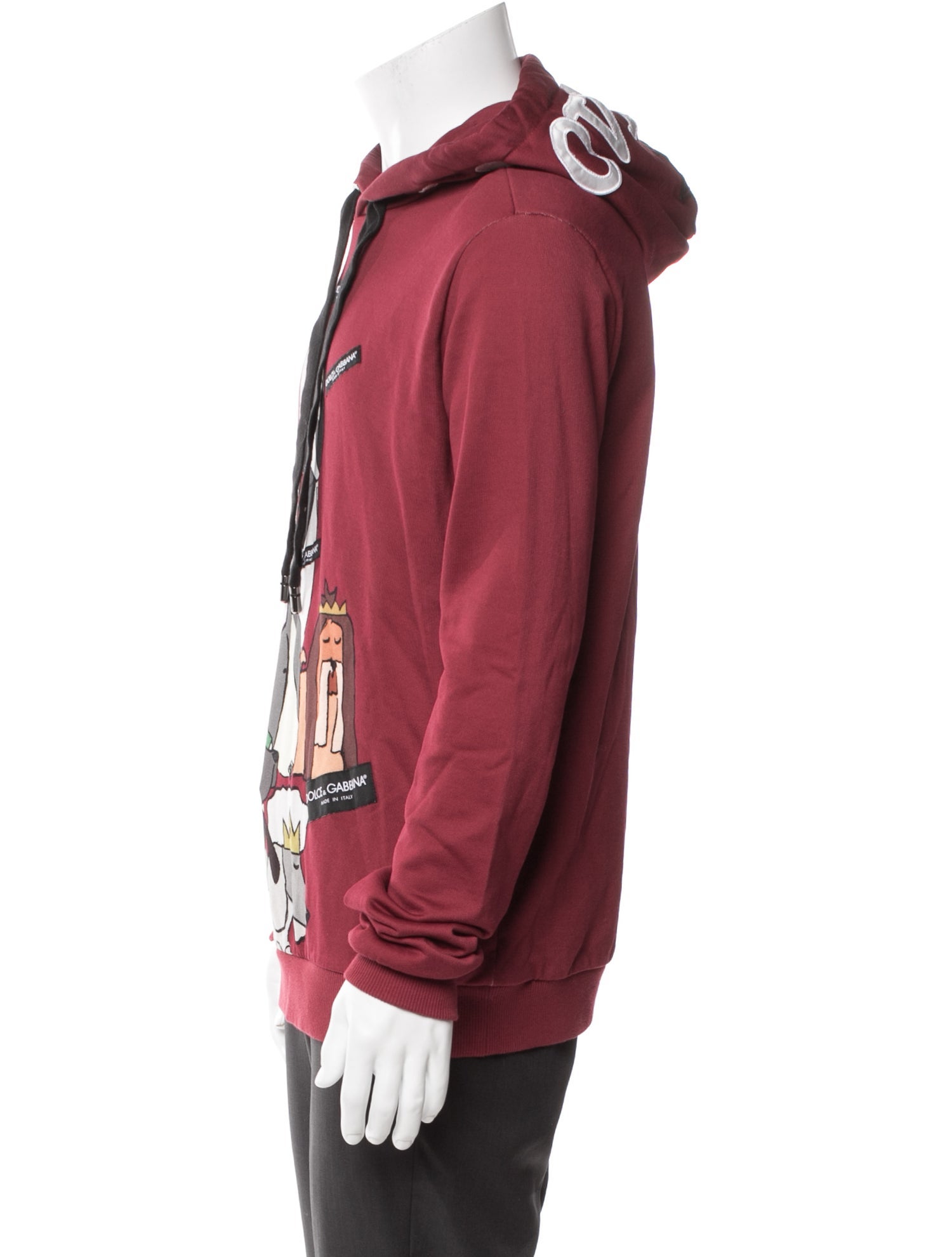 Dolce & Gabbana Graphic Print Crew Neck Hoodie w/ Tags