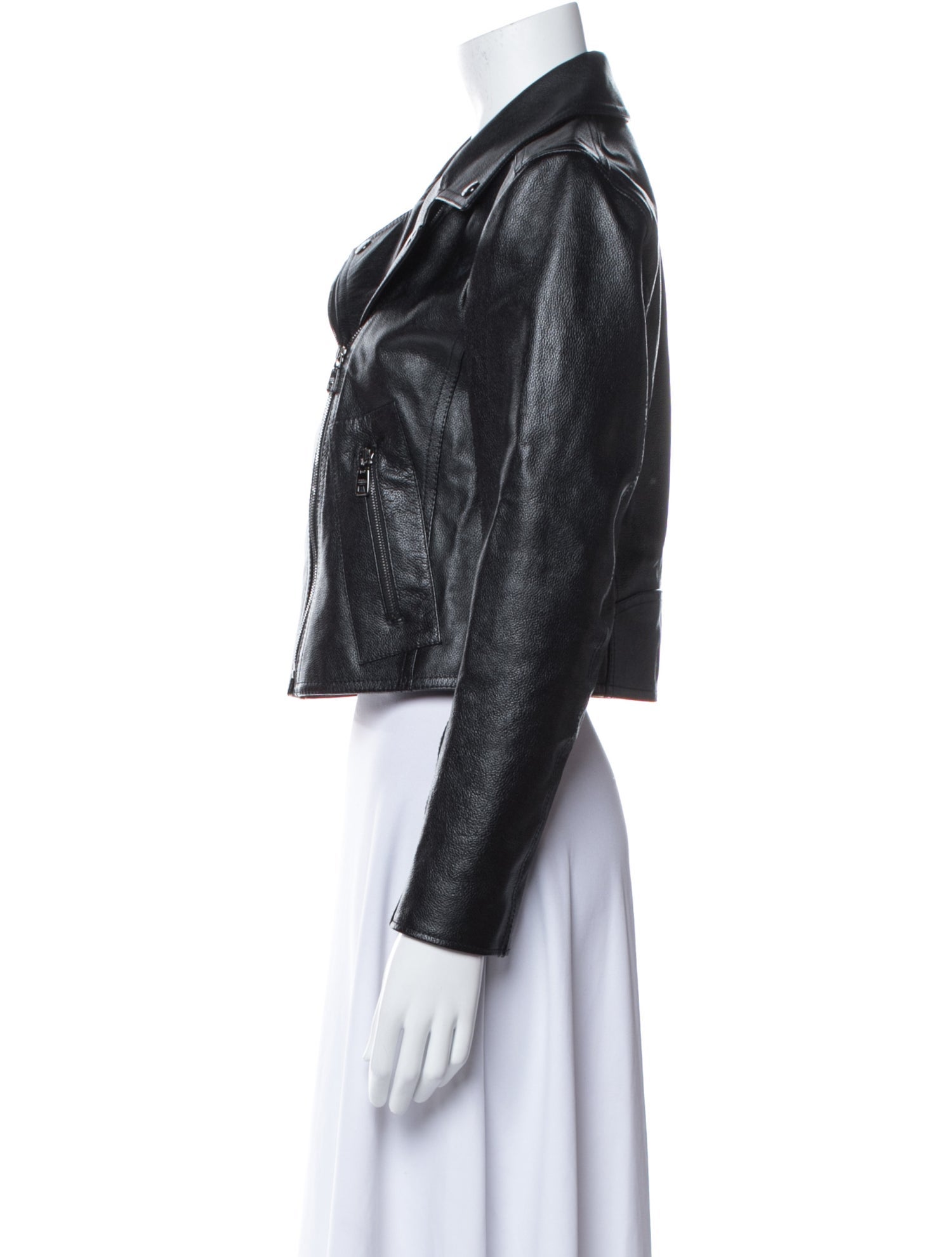 Dolce & Gabbana Calf Leather Biker Jacket