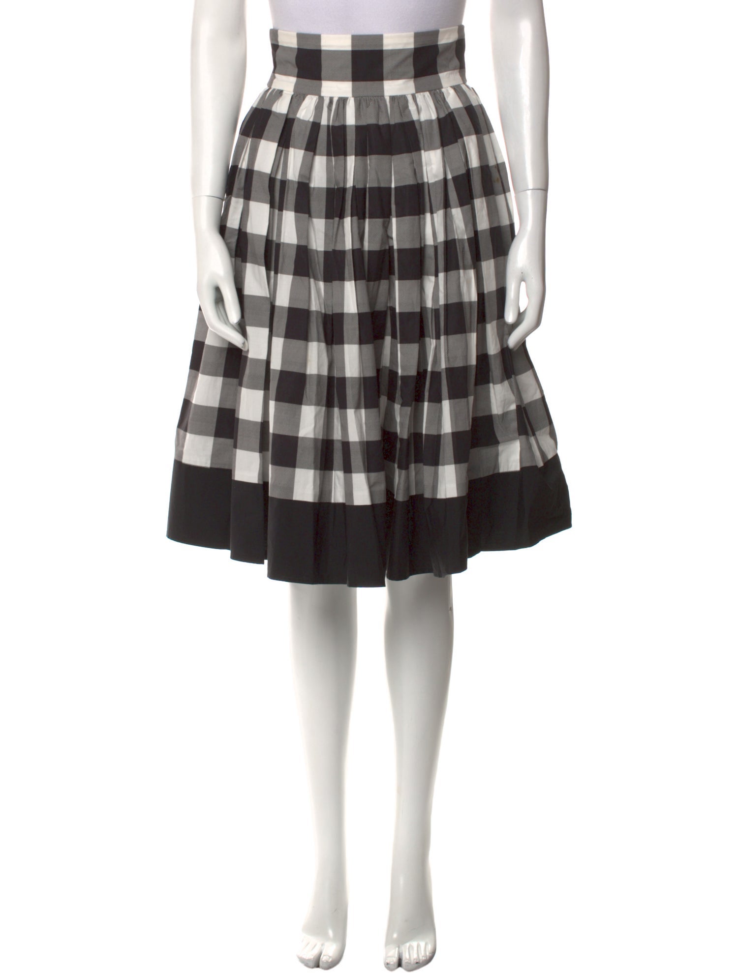 Dolce & Gabbana Plaid Print Knee-Length Skirt
