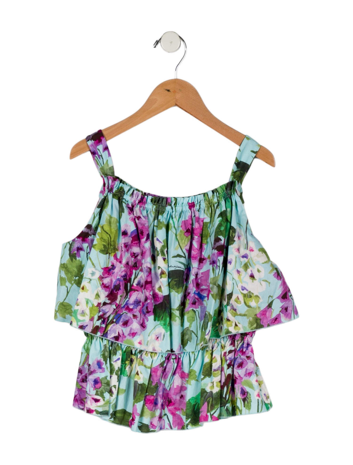 Dolce & Gabbana Girls' Floral Sleeveless Top
