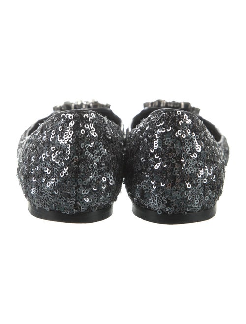 Dolce & Gabbana Sequins Crystal Embellishments Loafers