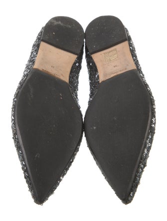 Dolce & Gabbana Sequins Crystal Embellishments Loafers