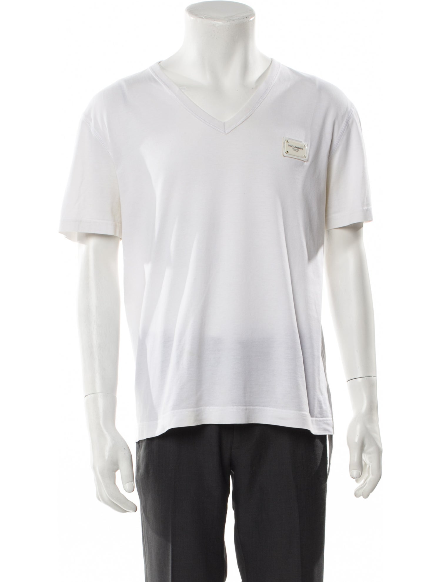 Dolce & Gabbana V-Neck Short Sleeve T-Shirt