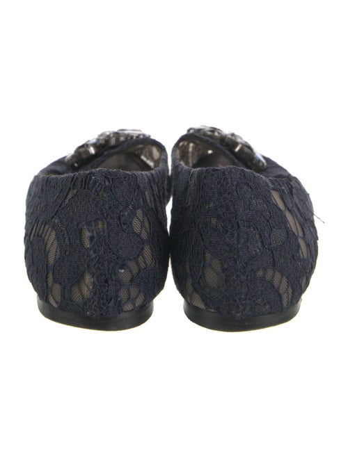 Dolce & Gabbana Lace Lace Pattern Ballet Flats