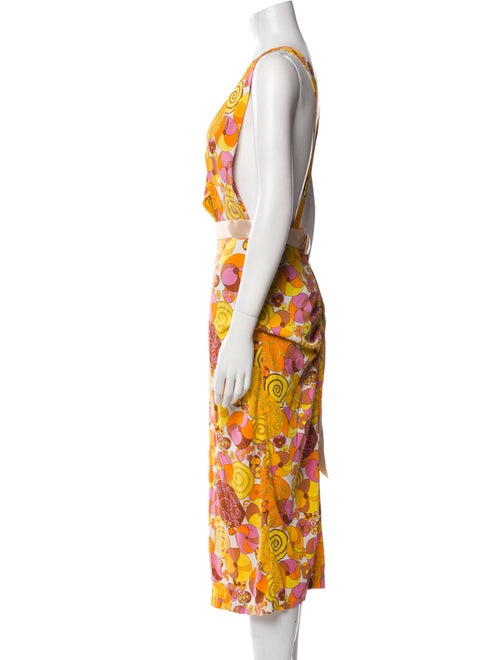 Dolce & Gabbana Silk Midi Length Dress