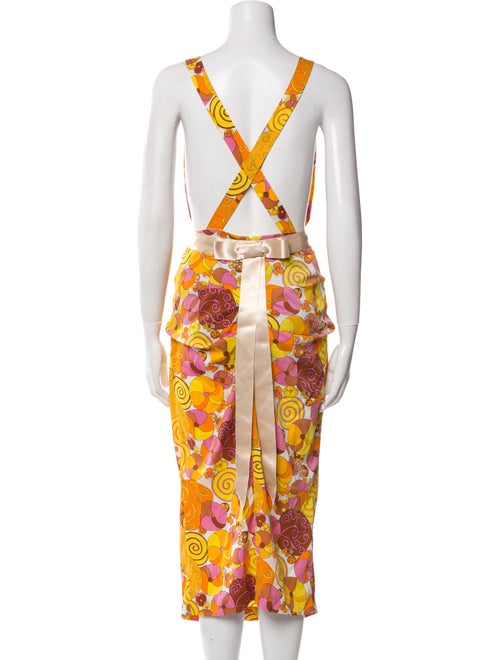 Dolce & Gabbana Silk Midi Length Dress