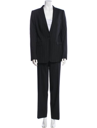 Dolce & Gabbana Virgin Wool Striped Pantsuit