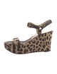 Dolce & Gabbana Canvas Animal Print Sandals