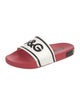 Dolce & Gabbana Signature Logo Rubber Slides