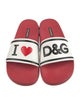 Dolce & Gabbana Signature Logo Rubber Slides