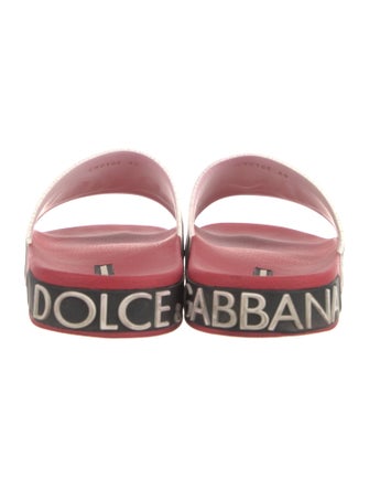 Dolce & Gabbana Signature Logo Rubber Slides