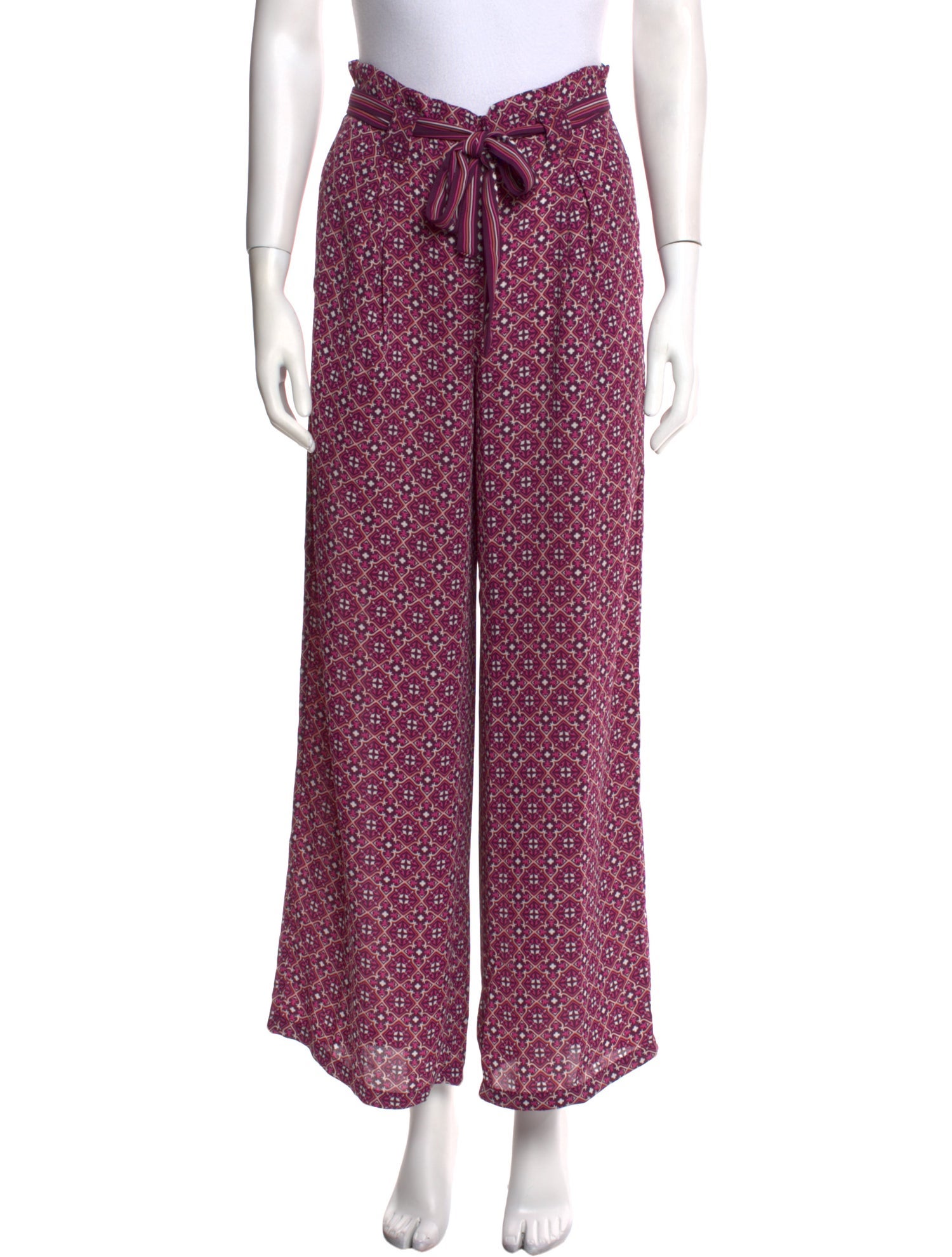 Dolce & Gabbana Silk Wide Leg Pants