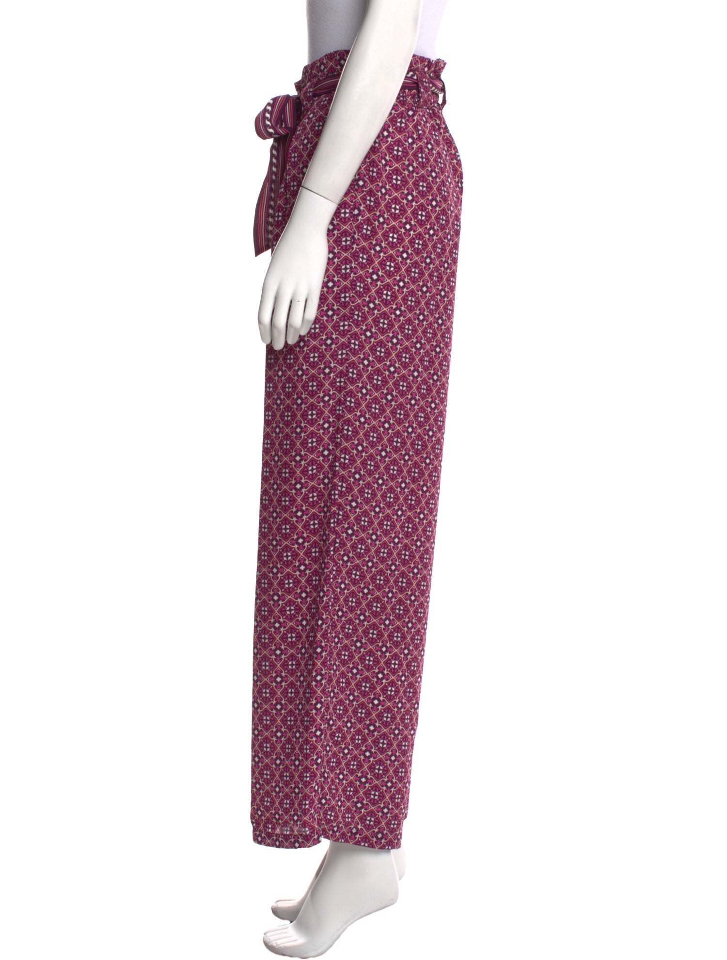 Dolce & Gabbana Silk Wide Leg Pants