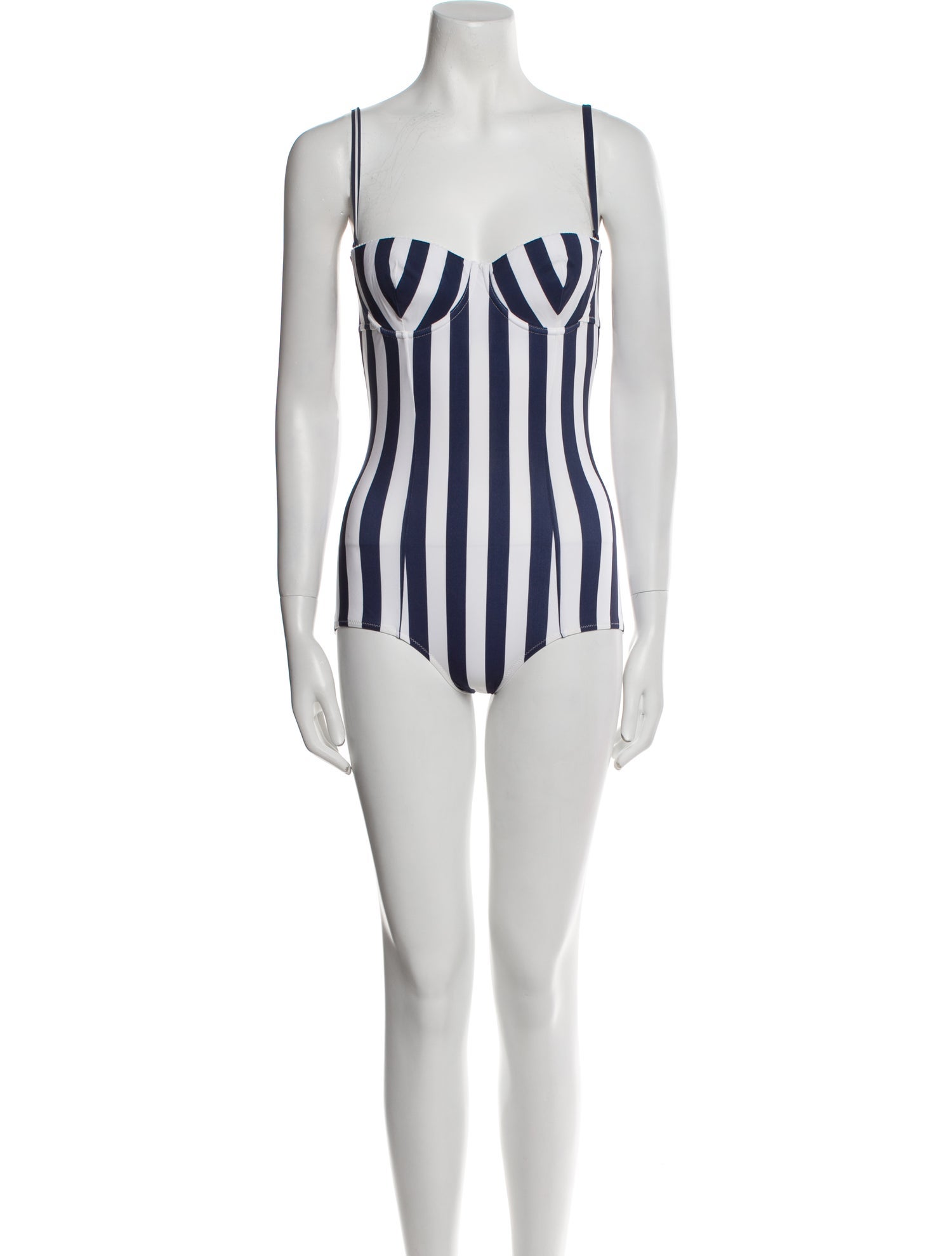 Dolce & Gabbana Striped One-Piece w/ Tags
