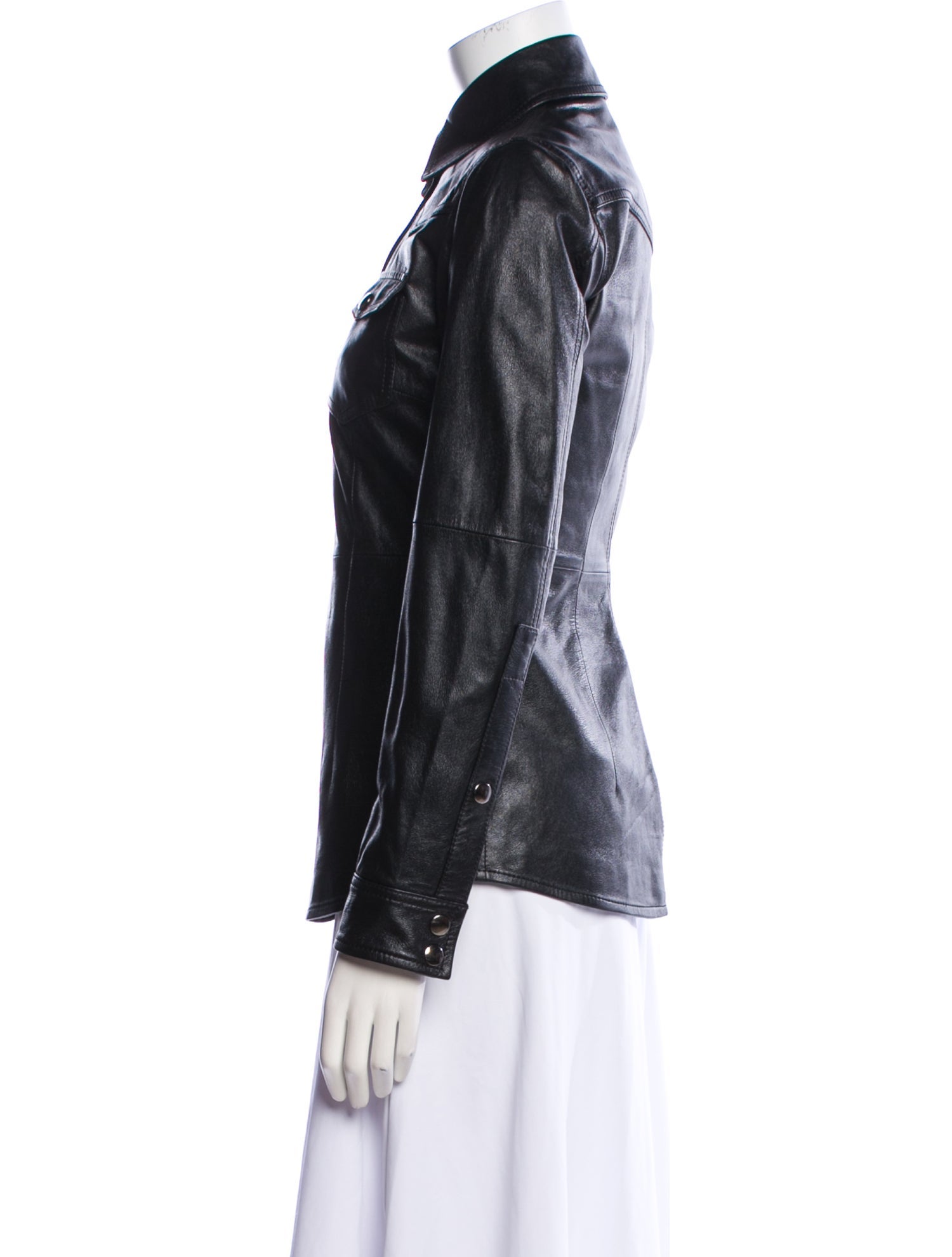Dolce & Gabbana Leather Biker Jacket
