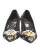 Dolce & Gabbana Floral Print Crystal Embellishments Pumps