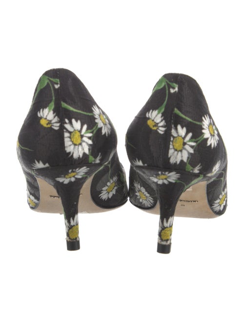 Dolce & Gabbana Floral Print Crystal Embellishments Pumps