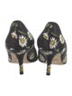Dolce & Gabbana Floral Print Crystal Embellishments Pumps