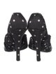 Dolce & Gabbana Satin Polka Dot Print Sandals