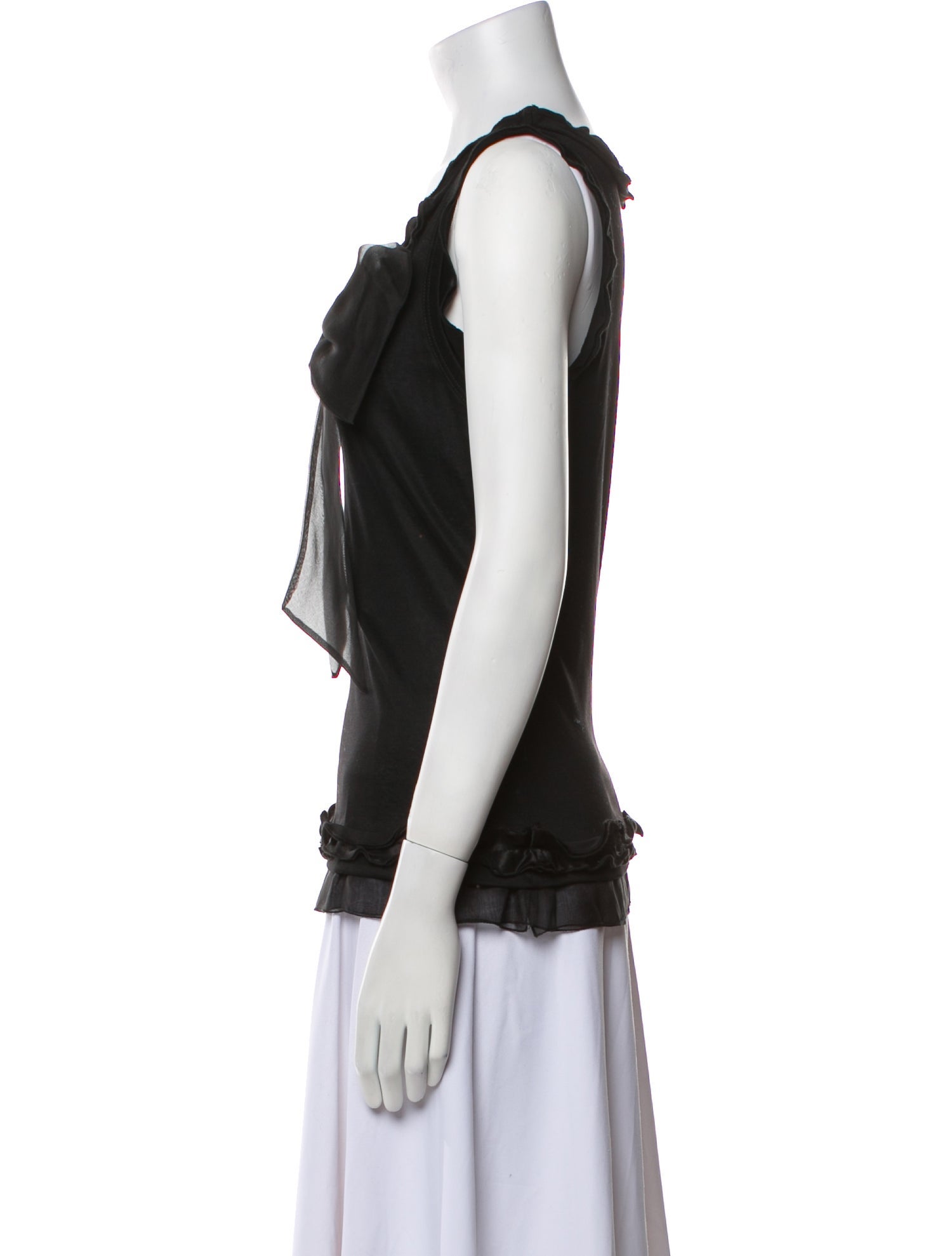 Dolce & Gabbana Silk Square Neckline Top