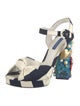 Dolce & Gabbana Canvas Printed Sandals