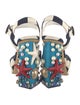 Dolce & Gabbana Canvas Printed Sandals