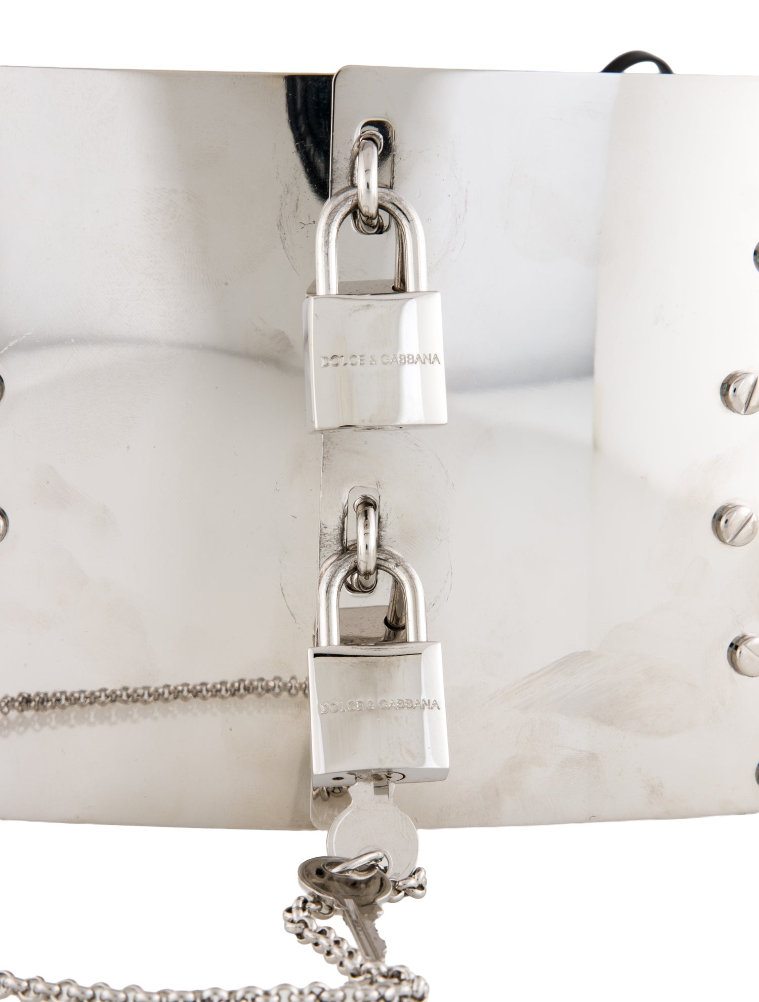 Dolce & Gabbana Wide Metal Waist Belt