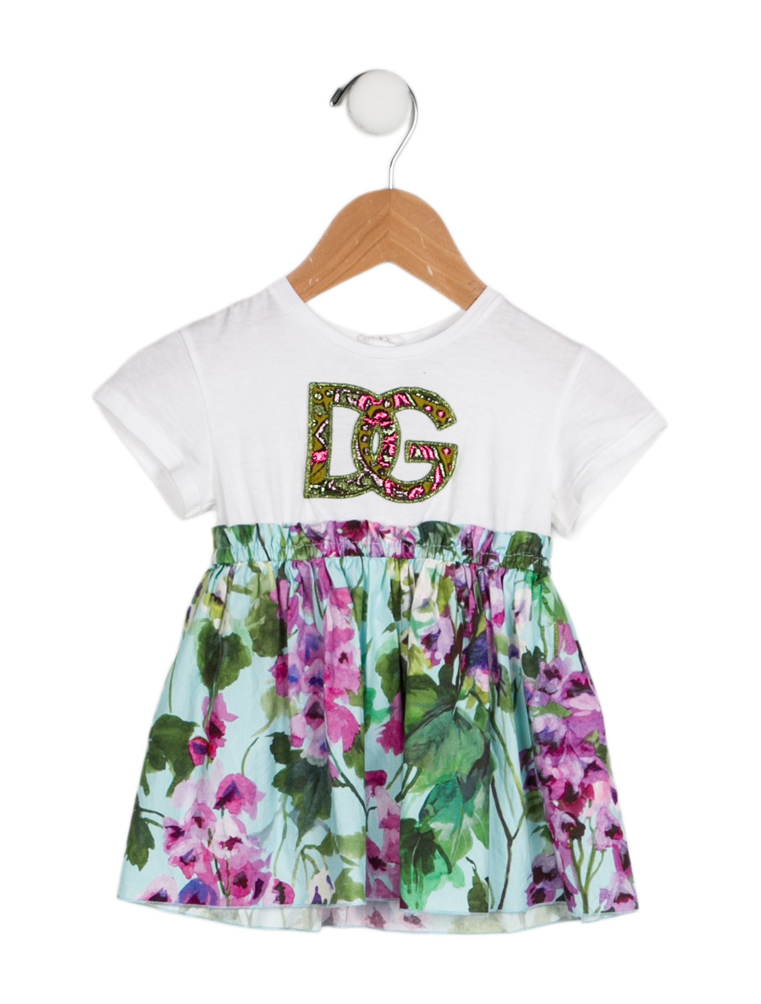 Dolce & Gabbana Infant Girls' Printed Short Sleeve Dress