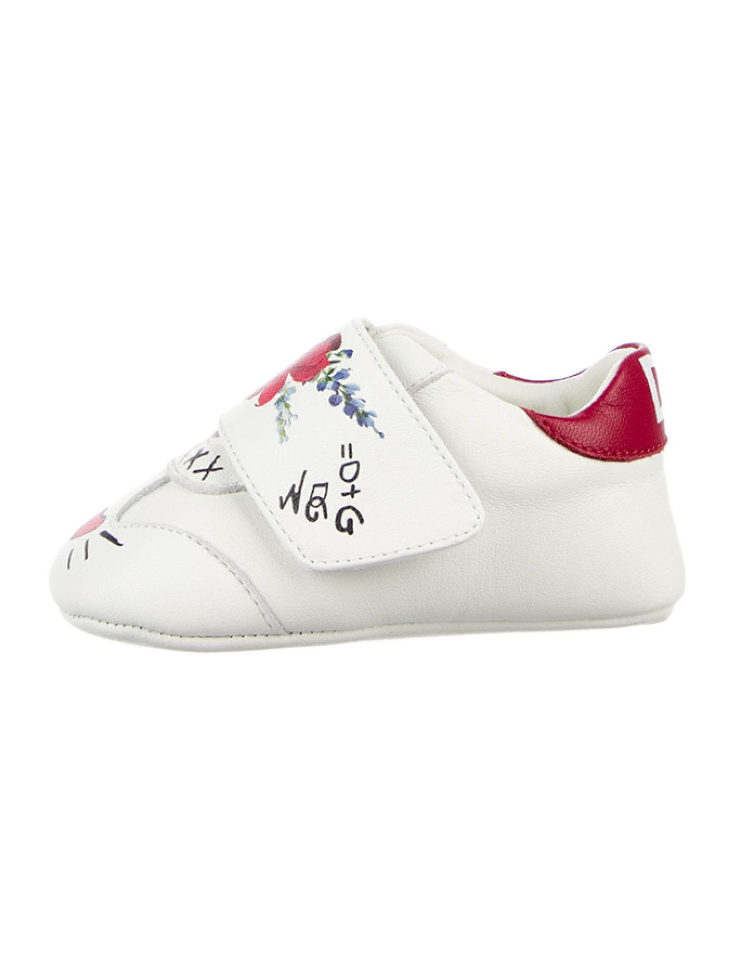 Dolce & Gabbana Infant Girls' Floral Leather Booties w/ Tags