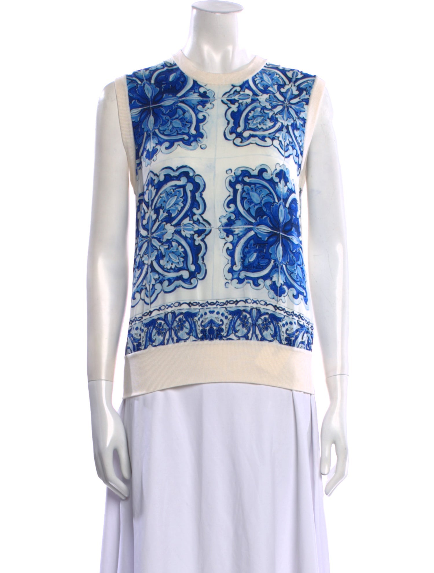 Dolce & Gabbana Silk Printed Top