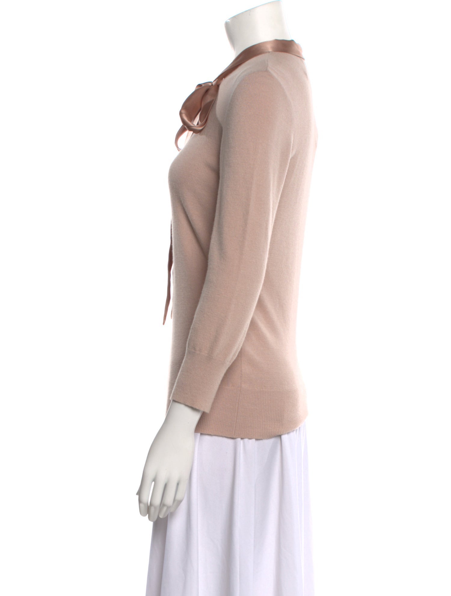 Dolce & Gabbana Virgin Wool Tie Neck Sweater