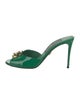 Dolce & Gabbana GG Signature Patent Leather Mules
